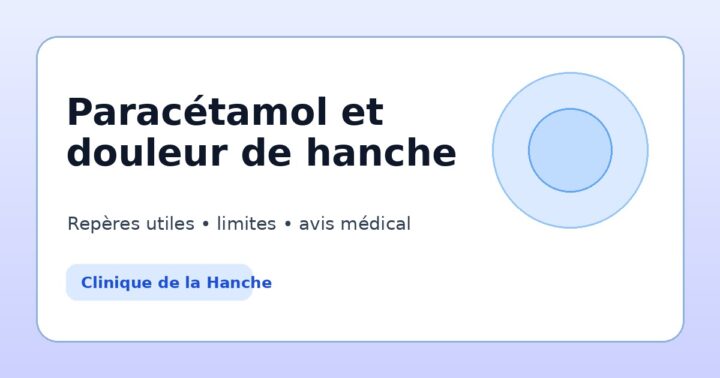 Paracétamol et douleur de hanche