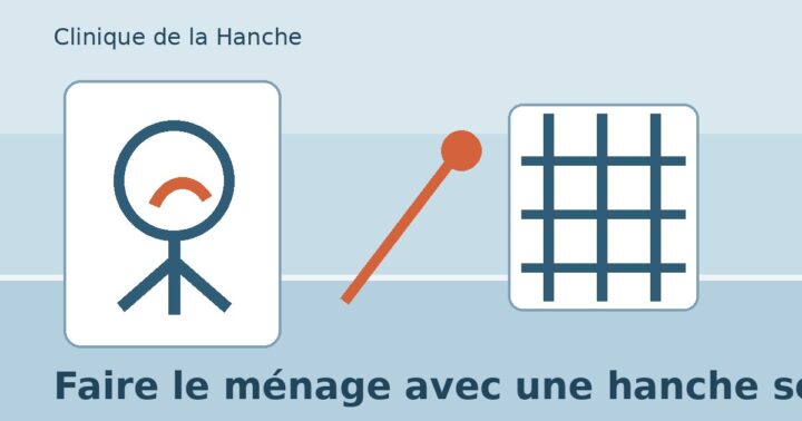 Illustration générique pour un article sur le ménage avec une hanche sensible