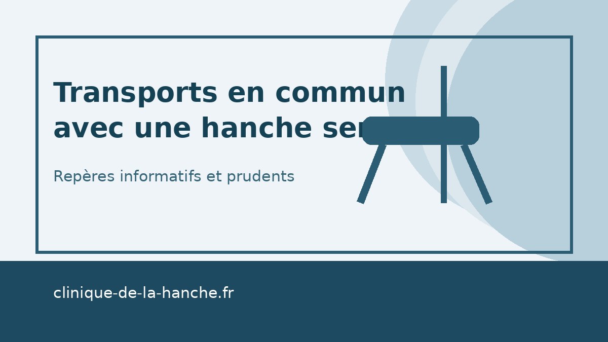 Transports en commun avec une hanche sensible : repères pour limiter les contraintes